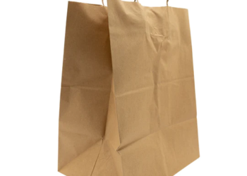 Paper Bags – Handle Bags – Kraft Color – 12″x9″x16″ – 200 Bags – 74 LB Weight basis (110 GSM strong) Twisted Handle – Kraft/Natural – 12916NKPAPTHDL