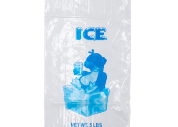 LDPE Ice Bags – 9″x18″ – 1000 Bags – 1.25 mil – Clear – 5LBICELDWF