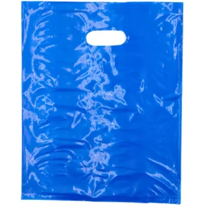LDPE Die Cut Merchandies Bags – 12″x15″ – 500 Bags – 1.5 mil – Blue – 1215DCBLUE
