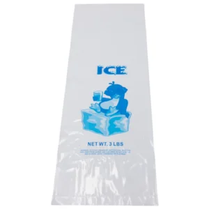 LDPE Ice Bags – 6″x19″ – 1000 Bags – 1.25 mil – Clear – 3LBICELDWF
