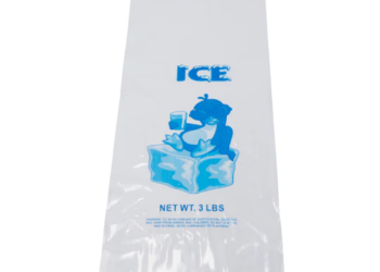LDPE Ice Bags – 6″x19″ – 1000 Bags – 1.25 mil – Clear – 3LBICELDWF