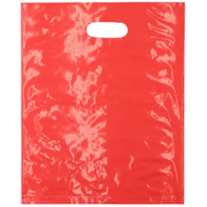 LDPE Die Cut Merchandies Bags – 12″x15″ – 500 Bags – 1.5 mil – Red – 1215DCRED