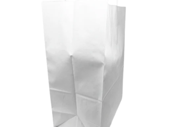 Paper Bags – Handle Bags – White Color – 13″x7″x17″ – 250 Bags – 74 LB Weight basis (110 GSM strong) Twisted Handle. Packed in cases. – White Paper – 13717WHITEPAPTHDL