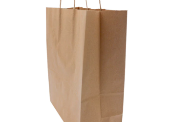 Paper Bags – Handle Bags – Kraft Color – 13″x7″x17″ – 250 Bags – 74 LB Weight basis (110 GSM strong) Twisted Handle. Packed in cases. – Kraft/Natural – 13717NKPAPTHDL