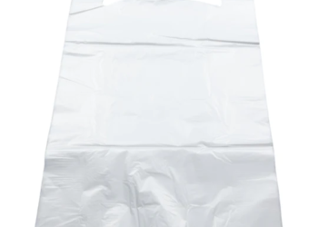 Clear Natural Color T-Shirt Bags – 20″X10″X36″ – 200 Bags – 22 microns – Clear – CLRHD201036