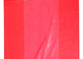 Colored Unprinted HDPE T-Shirt Bags – 1/6 BBL 11.5″X6″X21″ – 1000 Bags – 13 microns – Red – LOOP-RED