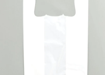 White Unprinted HDPE T-Shirt Bags – 1/10 BBL 8″X4″X15″ – 1500 Bags – 14 microns – White – 10040