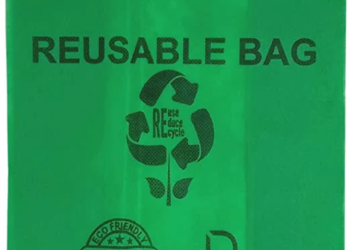 Green PP Non Woven Reusable Bags – 1/8 BBL 10″X5″X18″ – 200 Bags – 40 GSM – Green – 10518GRNPPNWRB40