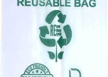 White PP Non Woven Reusable Bags – 1/6 BBL 12″X7″X22″ – 100 Bags – 40 GSM – White – WHT12722PPNWRB40