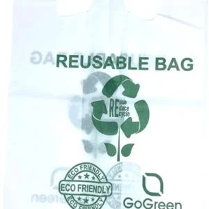 White PP Non Woven Reusable Bags – 1/6 BBL 13″X10″X23″ – 100 Bags – 40 GSM – White – WHT131023PPNWRB40