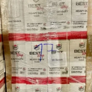 case 90 cases per pallet