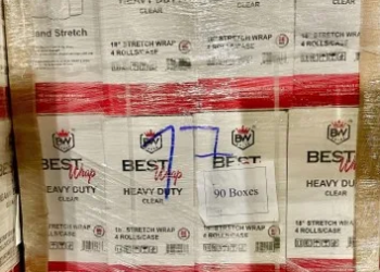 case 90 cases per pallet