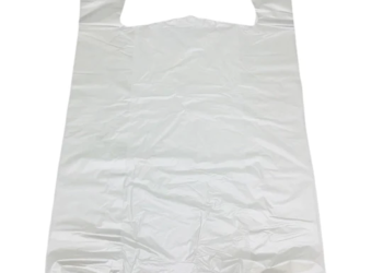 Clear Natural Color T-Shirt Bags – 1/5 BBL 13″X10″X23″ – 500 Bags – 14 microns – Clear – CLR131023