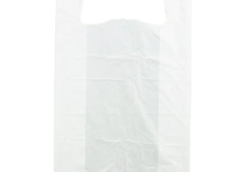White Unprinted HDPE T-Shirt Bags – 17″X8″X29″ – 500 Bags – 18 microns – White – 10050