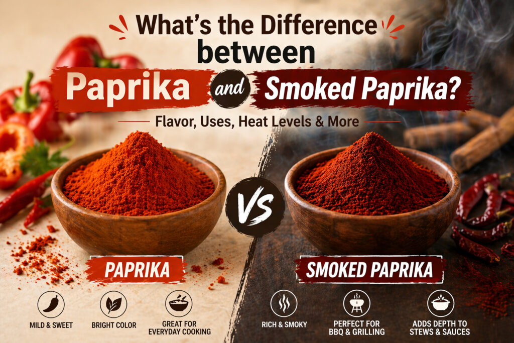 Difference between Paprika and Smoked Paprika