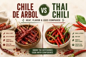 Chile De Arbol Vs Thai Chili