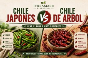 Chile Japones vs Chile de Arbol