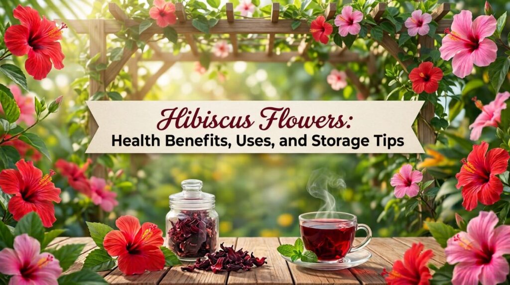 Hibiscus Flowers: Health Benefits, Uses, and Storage Tips 